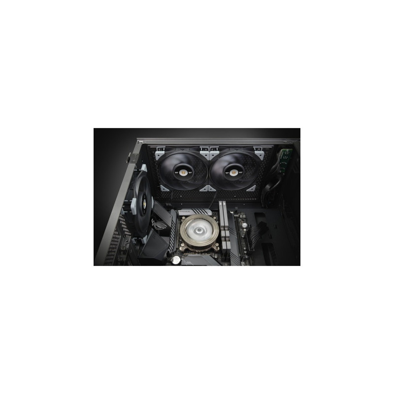 Thermaltake TT Toughfan 12 PWM 120x120x25mm, Gehäuselüfter(schwarz, Radiator Fan)