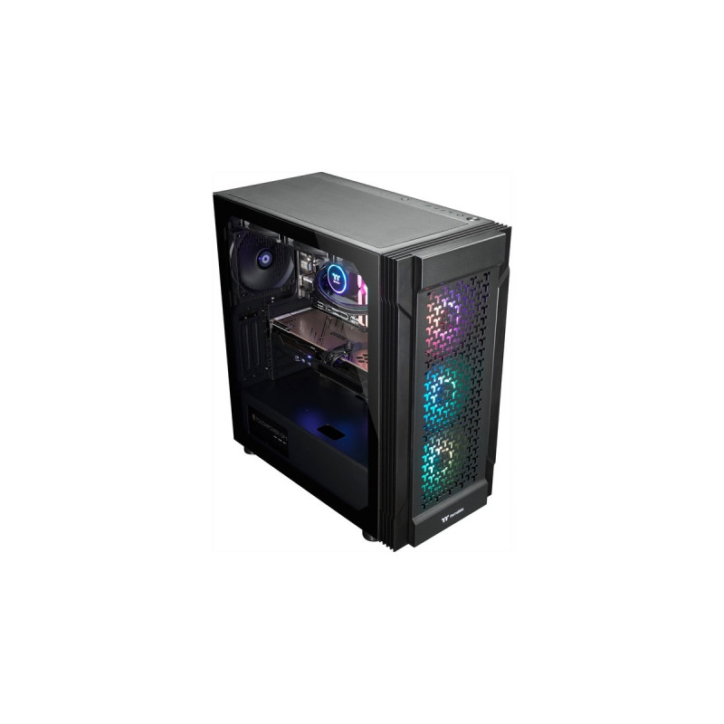 Thermaltake Tarvos Black, Gaming-PC(schwarz, Windows 11 Home 64-Bit)