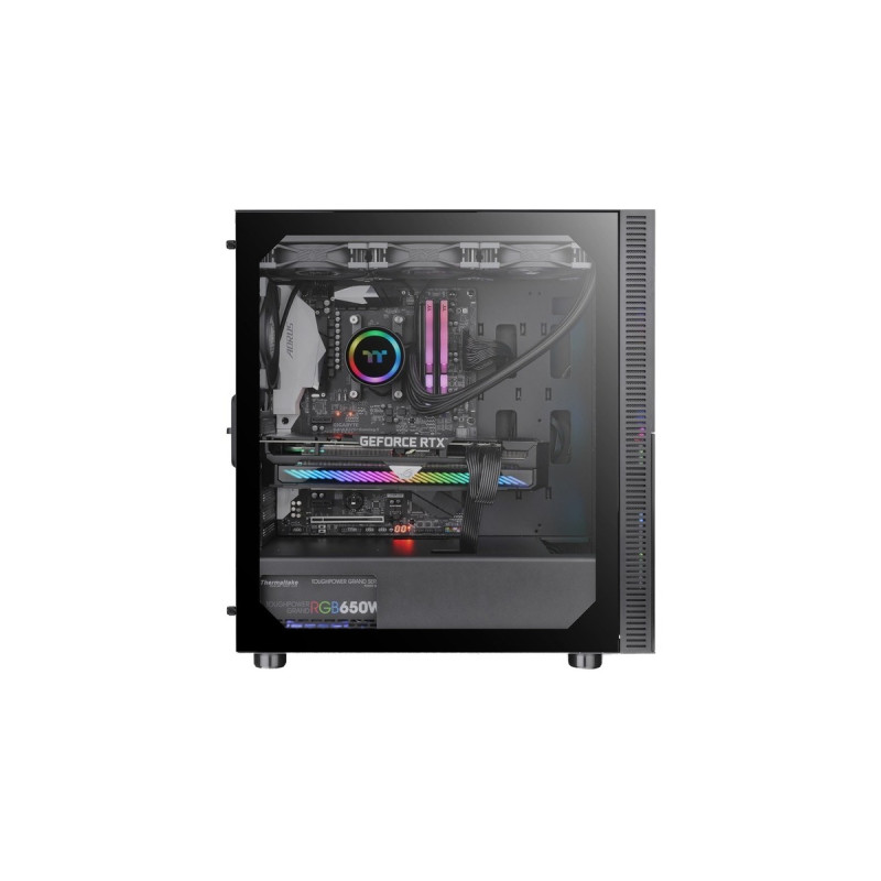 Thermaltake Telesto Black, Gaming-PC(schwarz, Windows 11 Home 64-Bit)