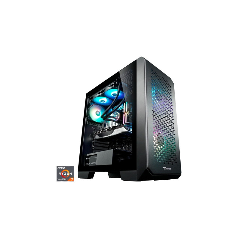 Thermaltake Tethys Black, Gaming-PC(schwarz/transparent, Windows 11 Home 64-Bit)