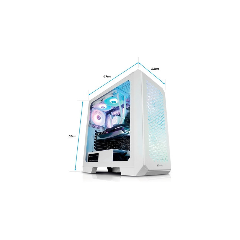 Thermaltake Tethys Snow, Gaming-PC(weiß/transparent, Windows 11 Home 64-Bit)