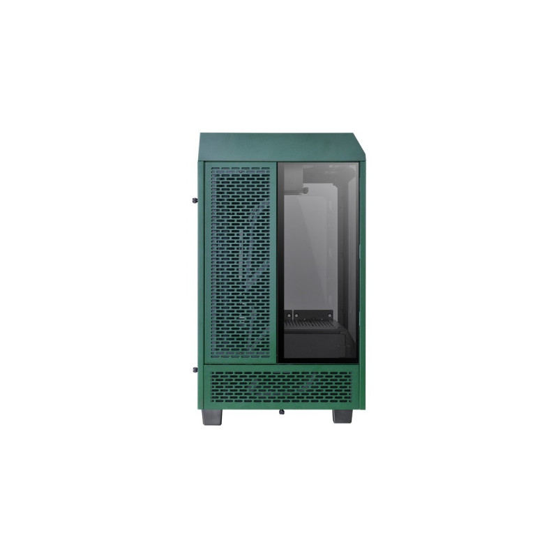Thermaltake The Tower 100 Mini Tower Racing Green, Tower-Gehäuse(grün, Tempered Glass)