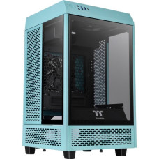 Thermaltake The Tower 100 Mini Tower Turquoise, Tower-Gehäuse(türkis, Tempered Glass)