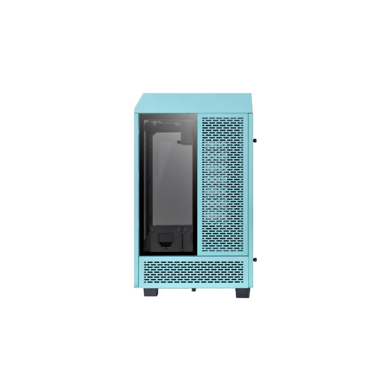 Thermaltake The Tower 100 Mini Tower Turquoise, Tower-Gehäuse(türkis, Tempered Glass)