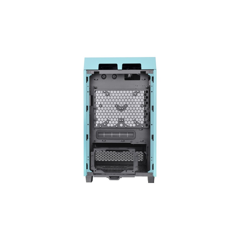 Thermaltake The Tower 100 Mini Tower Turquoise, Tower-Gehäuse(türkis, Tempered Glass)