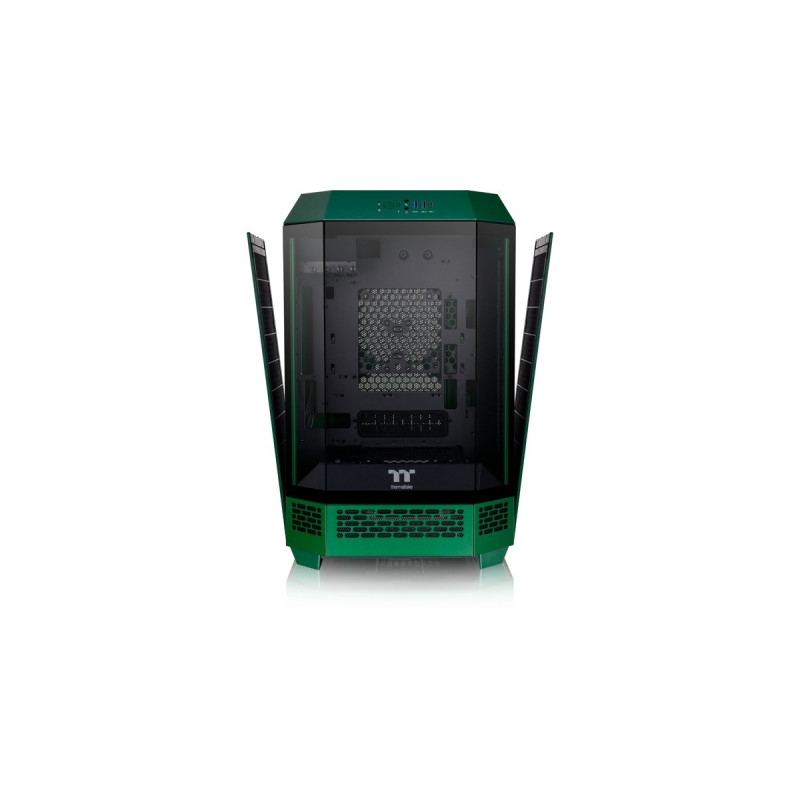 Thermaltake The Tower 300 , Tower-Gehäuse(dunkelgrün, Tempered Glass)