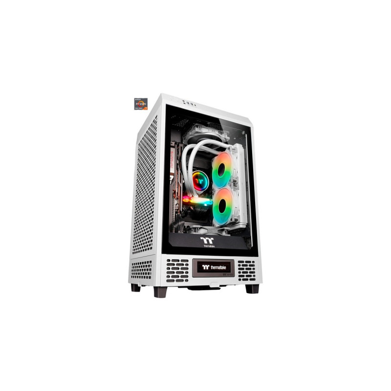 Thermaltake Toughline T200A White, Gaming-PC(weiß/transparent, Windows 11 Home 64-Bit)