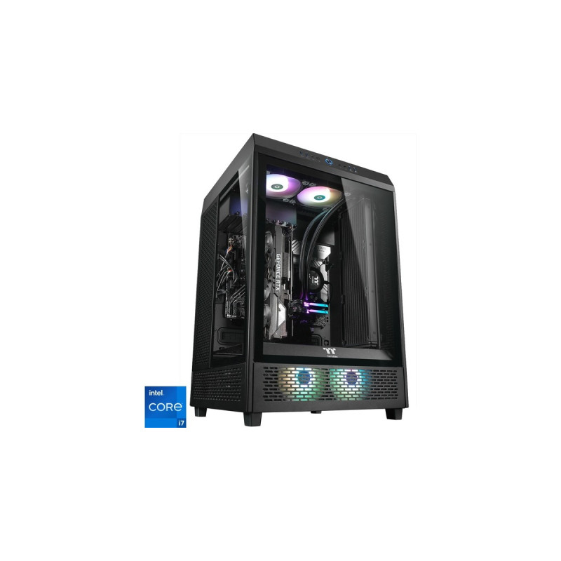 Thermaltake Triton Black, Gaming-PC(schwarz/transparent, Windows 11 Home 64-Bit)