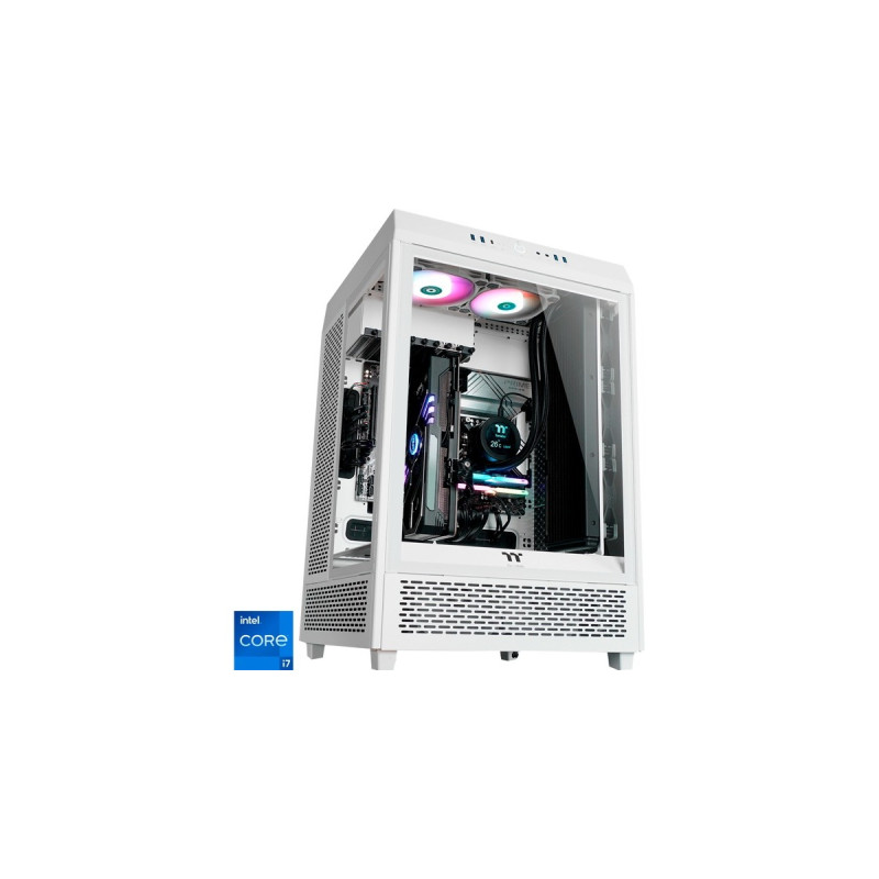 Thermaltake Triton V2 Snow, Gaming-PC(weiß/transparent, Windows 11 Home 64-Bit)
