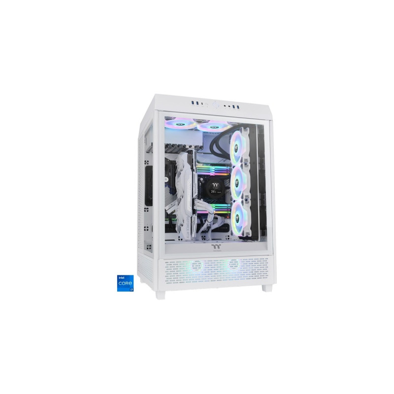 Thermaltake Triton White, Gaming-PC(weiß/transparent, Windows 11 Home 64-Bit)