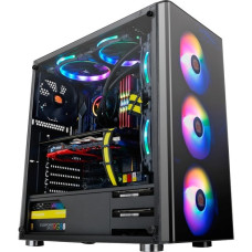 Thermaltake V200 TG RGB, Tower-Gehäuse(schwarz, Tempered Glass)
