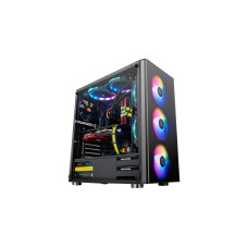 Thermaltake V200 TG RGB, Tower-Gehäuse(schwarz, Tempered Glass, Outlet)