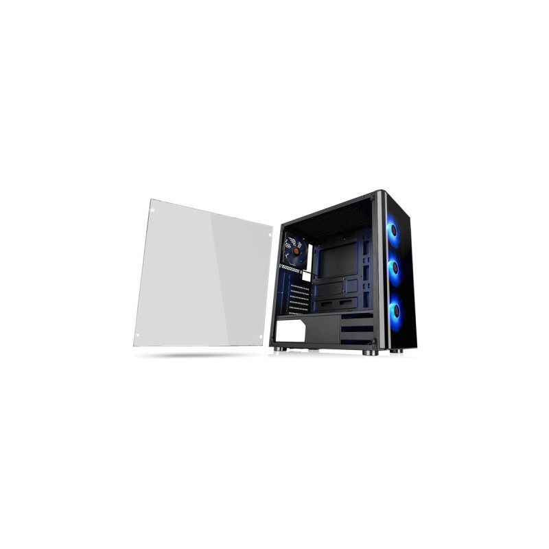 Thermaltake V200 TG RGB, Tower-Gehäuse(schwarz, Tempered Glass)