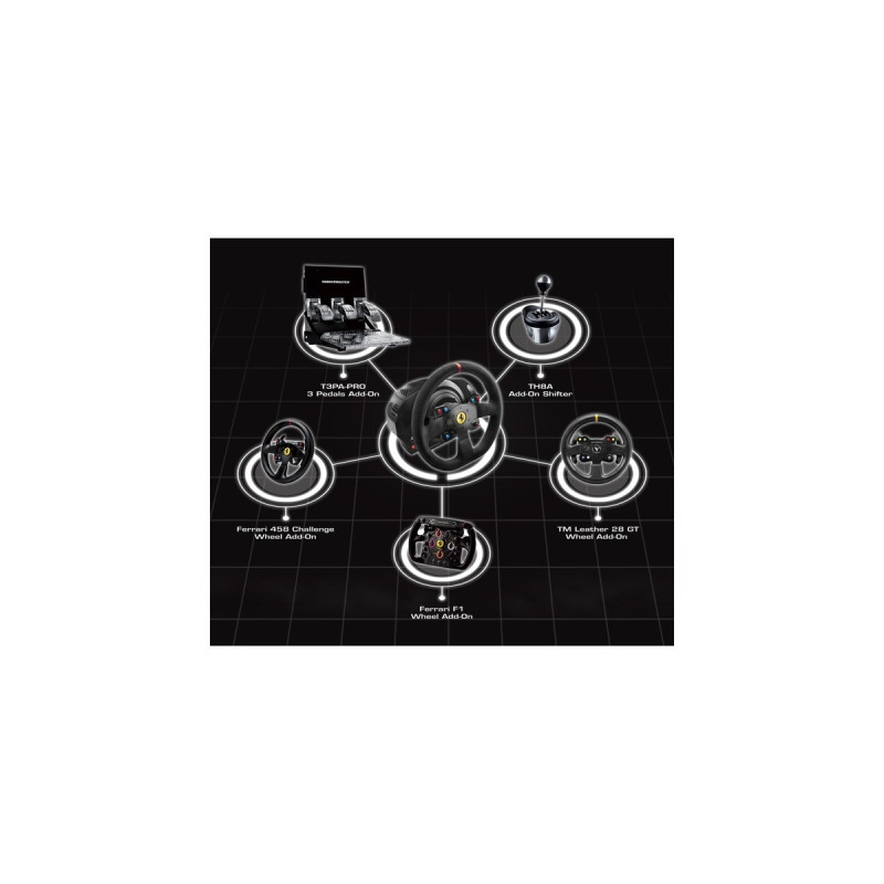 Thrustmaster T300 Ferrari Integral Racing Wheel, Lenkrad(schwarz, Alcantara Edition)