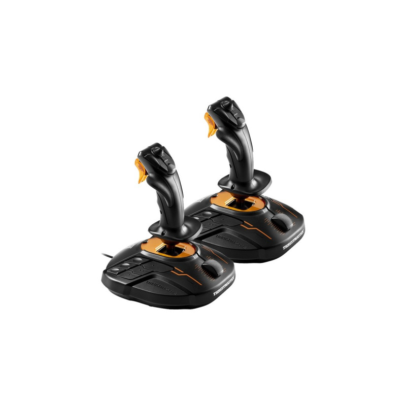 Thrustmaster T.16000M FCS Space Sim Duo, Joystick(schwarz/orange, Outlet)