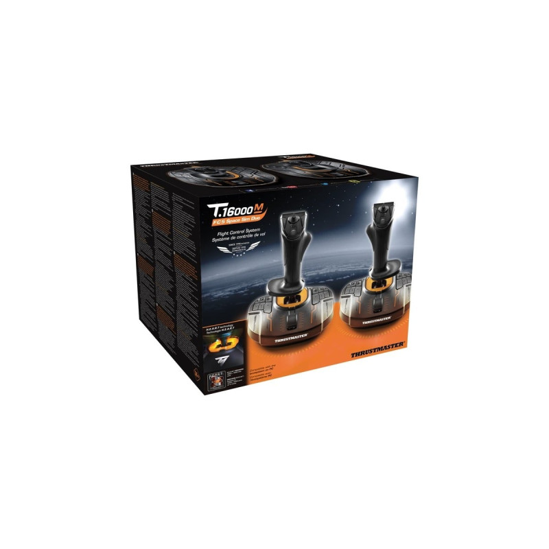 Thrustmaster T.16000M FCS Space Sim Duo, Joystick(schwarz/orange)