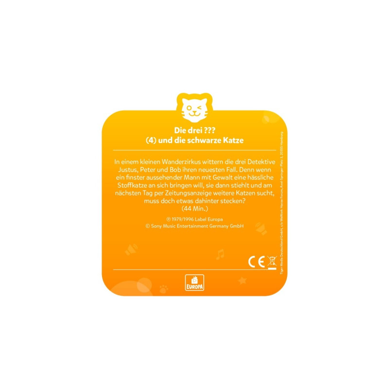 Tigermedia tigercard - Die drei ???: Die schwarze Katze, Hörbuch