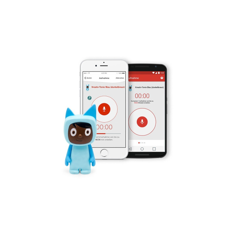 Tonies Kreativ-Tonie, Spielfigur(blau/dunkelbraun)