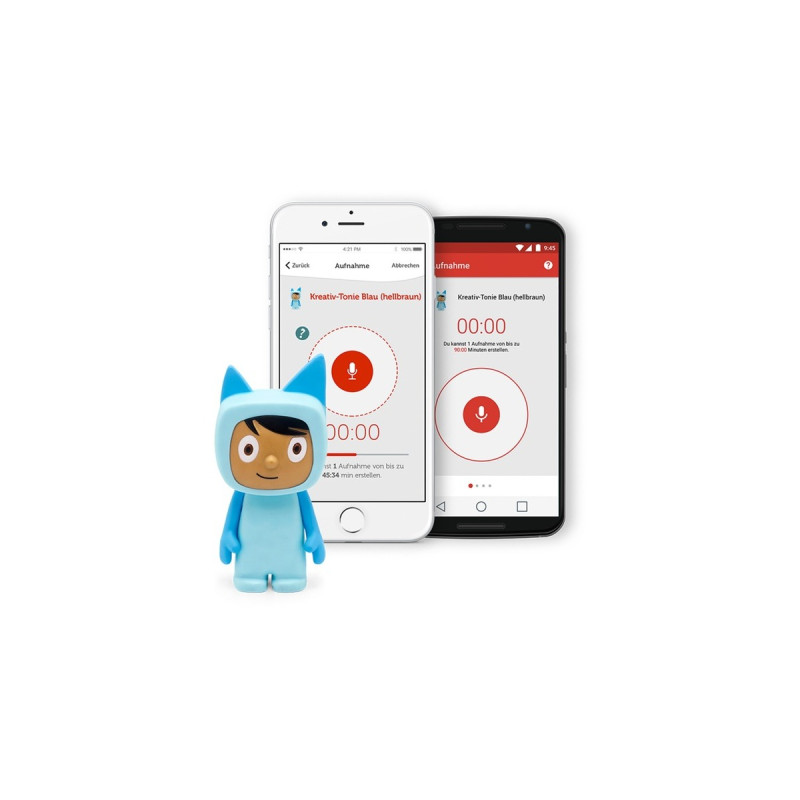 Tonies Kreativ-Tonie, Spielfigur(blau/hellbraun)