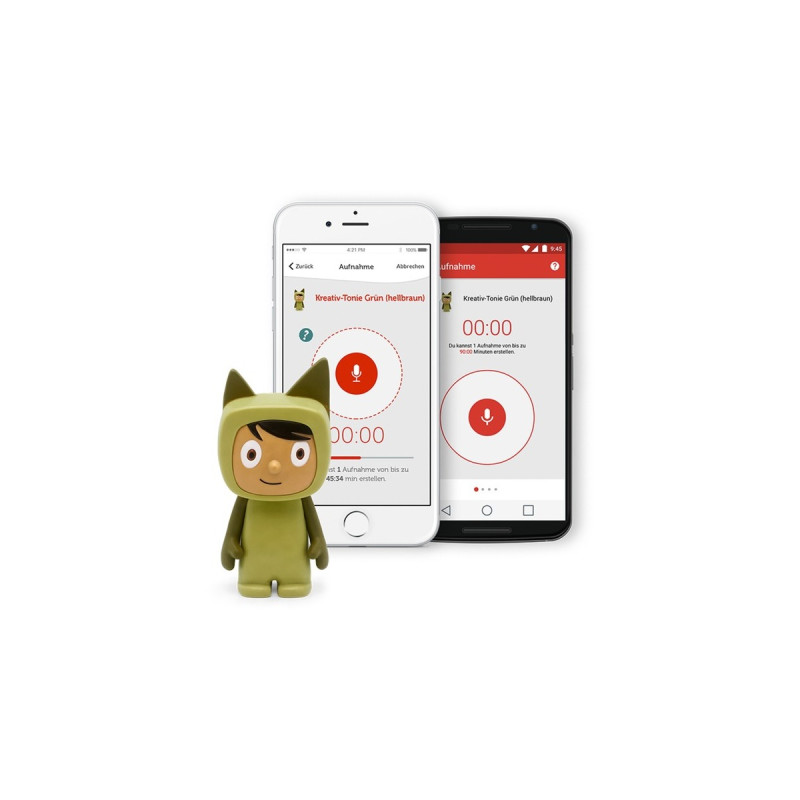 Tonies Kreativ-Tonie, Spielfigur(grün/hellbraun)