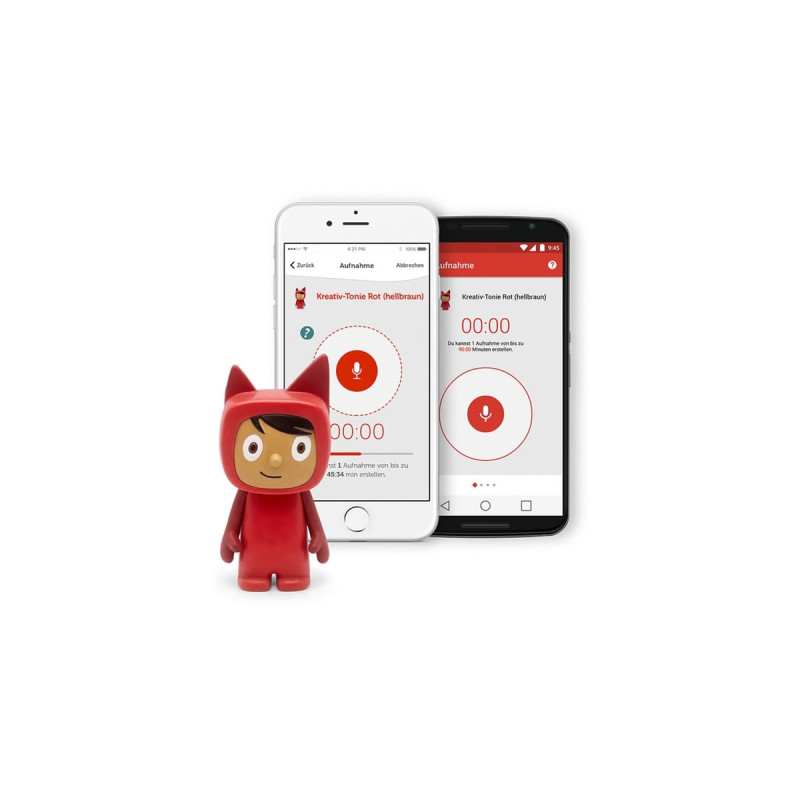 Tonies Kreativ-Tonie, Spielfigur(rot/hellbraun)