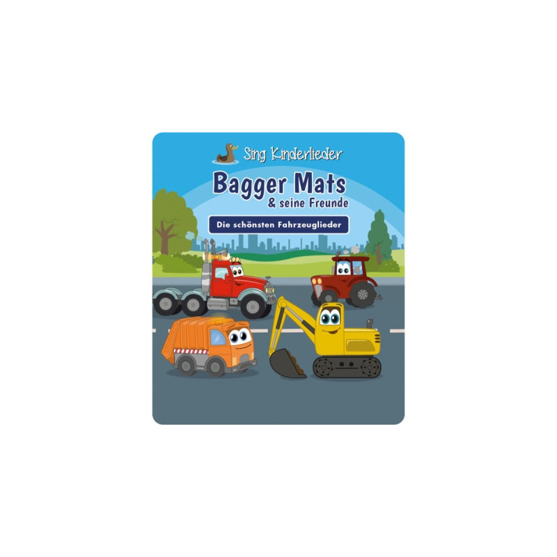 Tonies Sing Kinderlieder - Bagger Mats & seine Freunde: Die schönsten Fahrzeuglieder, Spielfigur(Musik)
