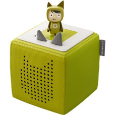 Tonies Toniebox Starterset Grün (Kreativ-Tonie), Lautsprecher(grün)