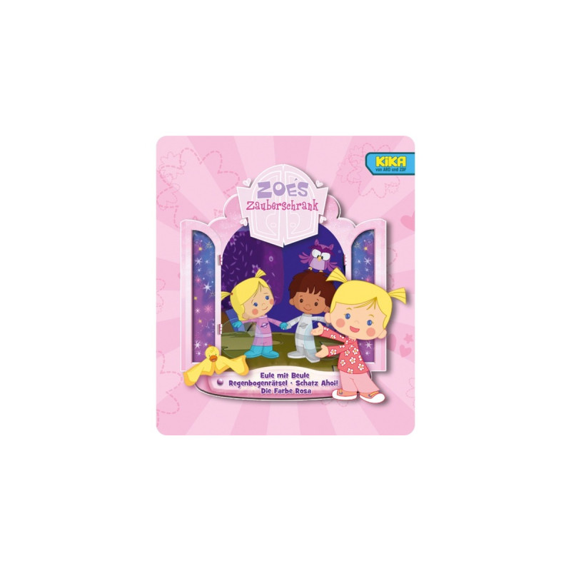 Tonies Zoés Zauberschrank - Eule / Regenbogenrätsel / Schatz Ahoi / Farbe Rosa, Spielfigur(Hörspiel)
