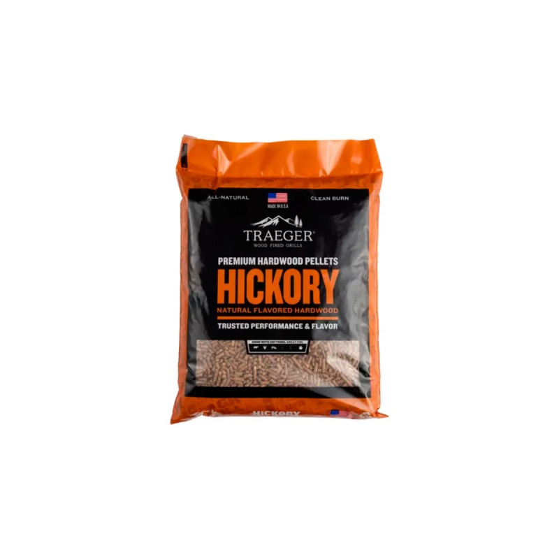 Traeger Hartholz Pellets HICKORY, 9kg, Brennstoff