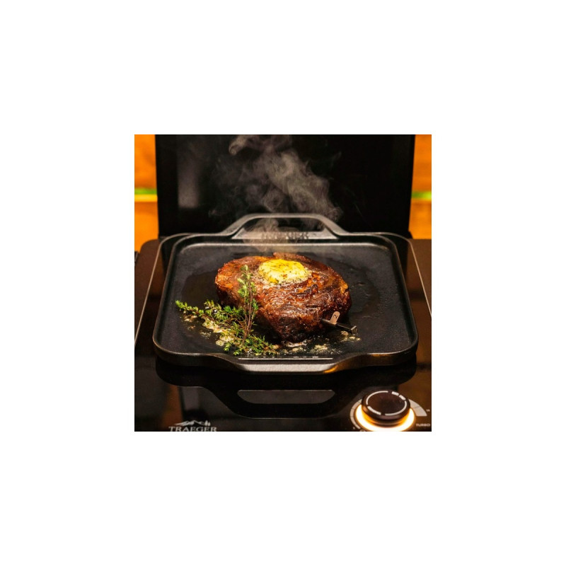 Traeger Induction Gusseisenpfanne BAC703(schwarz, 29 x 29cm)