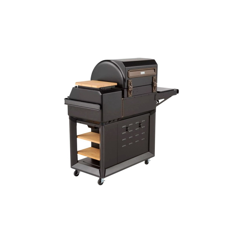 Traeger Pelletgrill Timberline(schwarz, WiFIRE, Touchscreen, seitliches Induction Kochfeld)