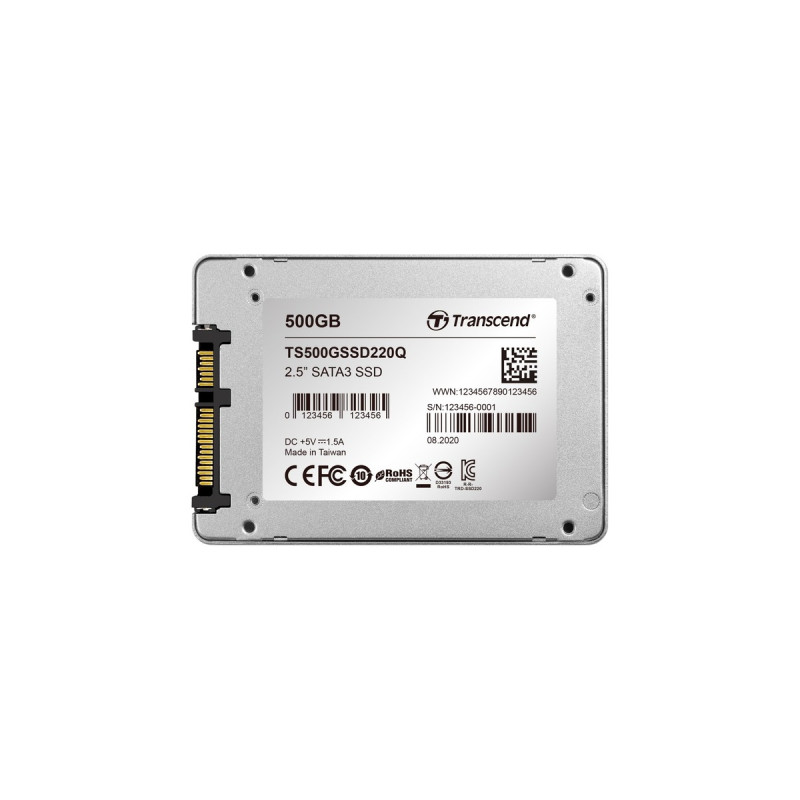 Transcend 220Q 500 GB, SSD(SATA 6 Gb/s, 2,5