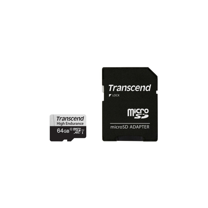 Transcend 350V 64 GB microSDXC, Speicherkarte(UHS-I U1, Class 10)