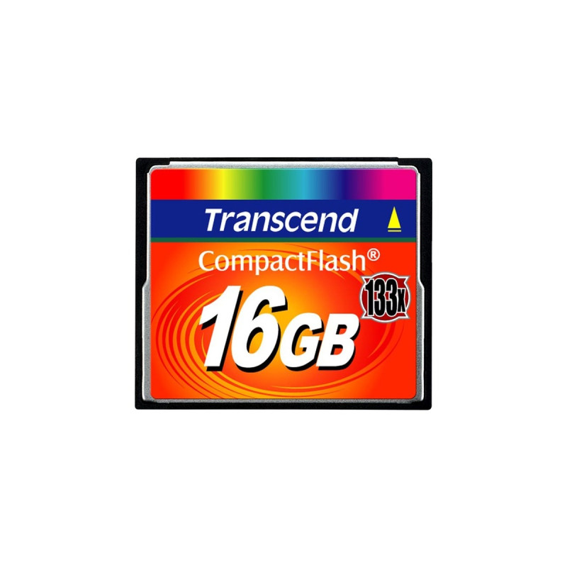 Transcend CompactFlash 133 16 GB, Speicherkarte(schwarz, UDMA 4)