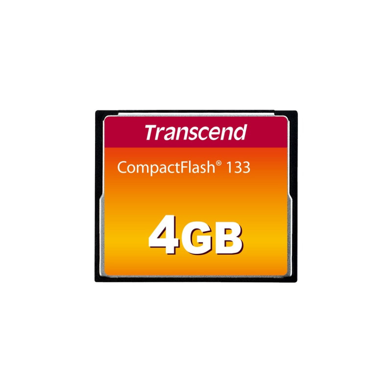 Transcend CompactFlash 133 4 GB, Speicherkarte(schwarz, UDMA 4)