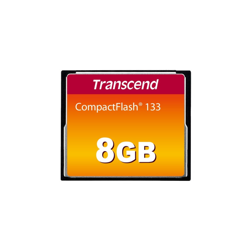Transcend CompactFlash 133 8 GB, Speicherkarte(schwarz, UDMA 4)