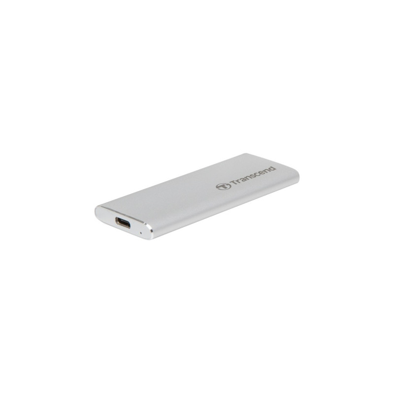 Transcend ESD240C 120 GB, Externe SSD(silber, USB-C 3.2 Gen 2 (10 Gbit/s))