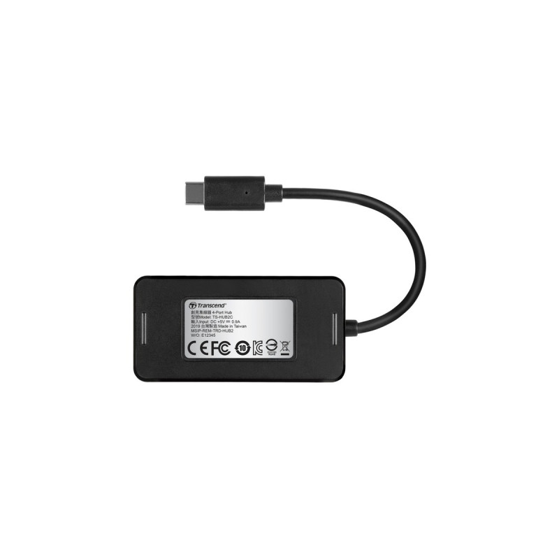 Transcend HUB2C, USB-Hub(schwarz)