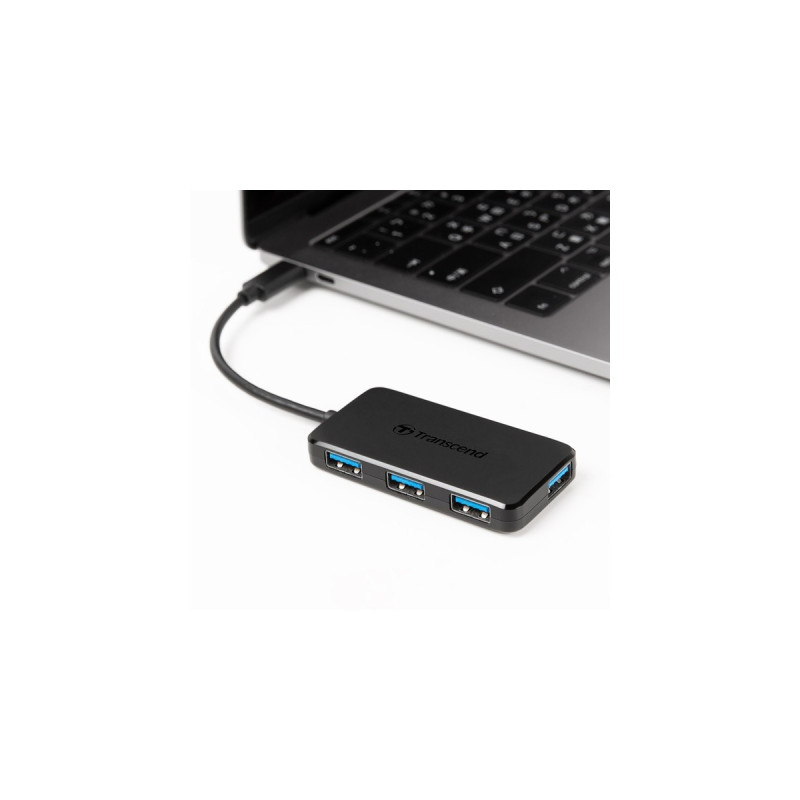 Transcend HUB2C, USB-Hub(schwarz)