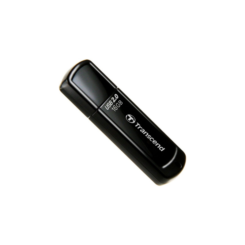 Transcend JetFlash 350 16 GB, USB-Stick(schwarz (glänzend), TS16GJF350)