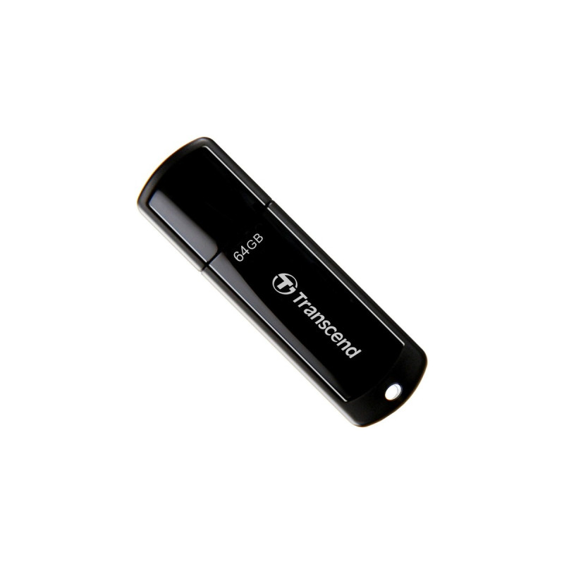 Transcend JetFlash 700 64 GB, USB-Stick(schwarz (glänzend), USB-A 3.2 Gen1)