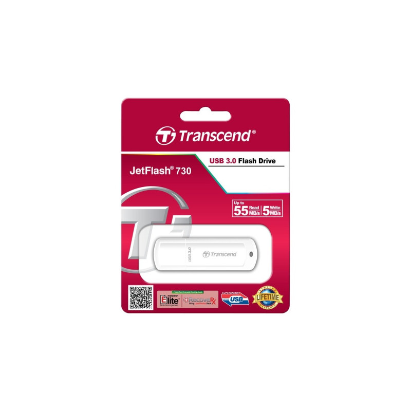 Transcend JetFlash 730 32 GB, USB-Stick(silber, USB-A 3.2 Gen 1)