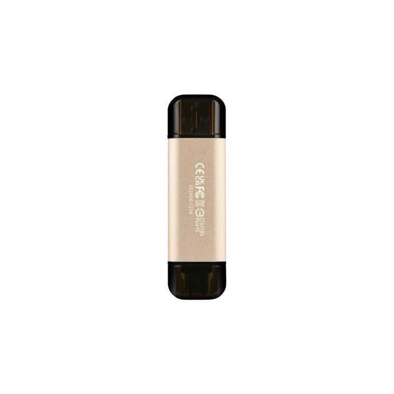 Transcend JetFlash 930C 128 GB, USB-Stick(gold/schwarz, USB-A 3.2 Gen 1, USB-C 3.2 Gen 1)