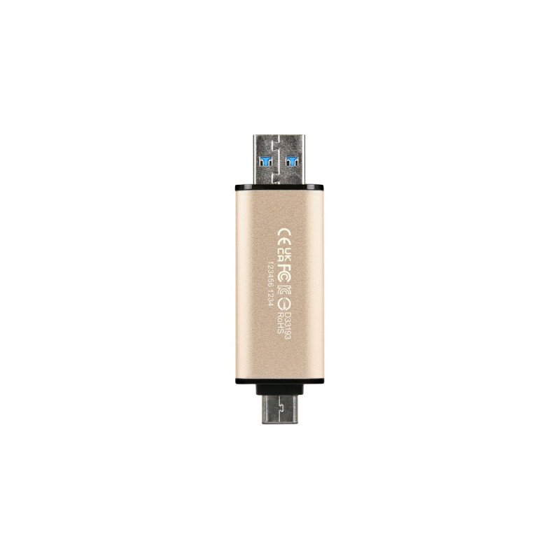 Transcend JetFlash 930C 128 GB, USB-Stick(gold/schwarz, USB-A 3.2 Gen 1, USB-C 3.2 Gen 1)