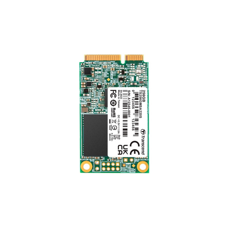 Transcend MSA220S 256 GB, SSD(SATA 6 Gb/s, mSATA)