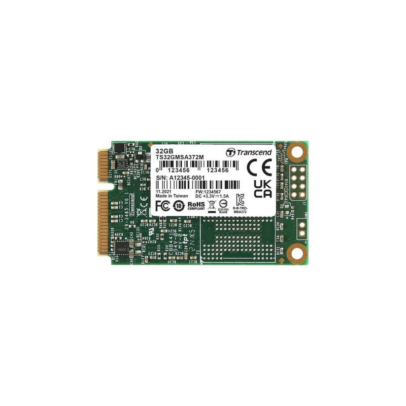 Transcend MSA372M 32 GB, SSD(SATA 6 Gb/s, mSATA)