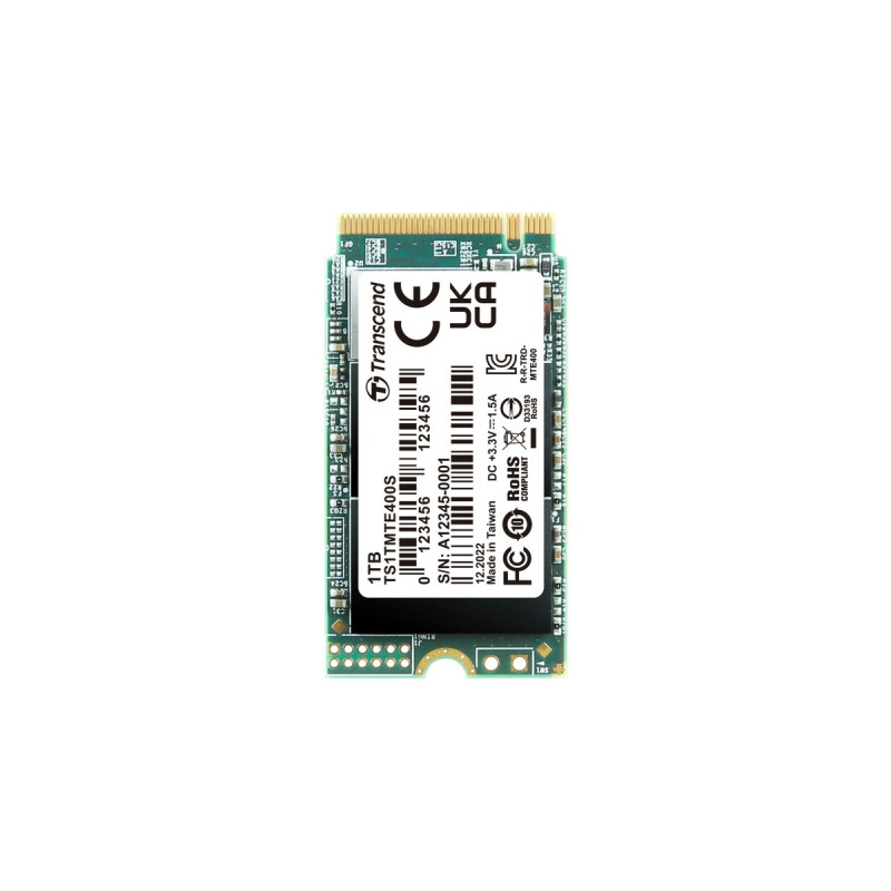 Transcend MTE400S 1 TB, SSD(PCIe 3.0 x4, NVMe, M.2 2242)