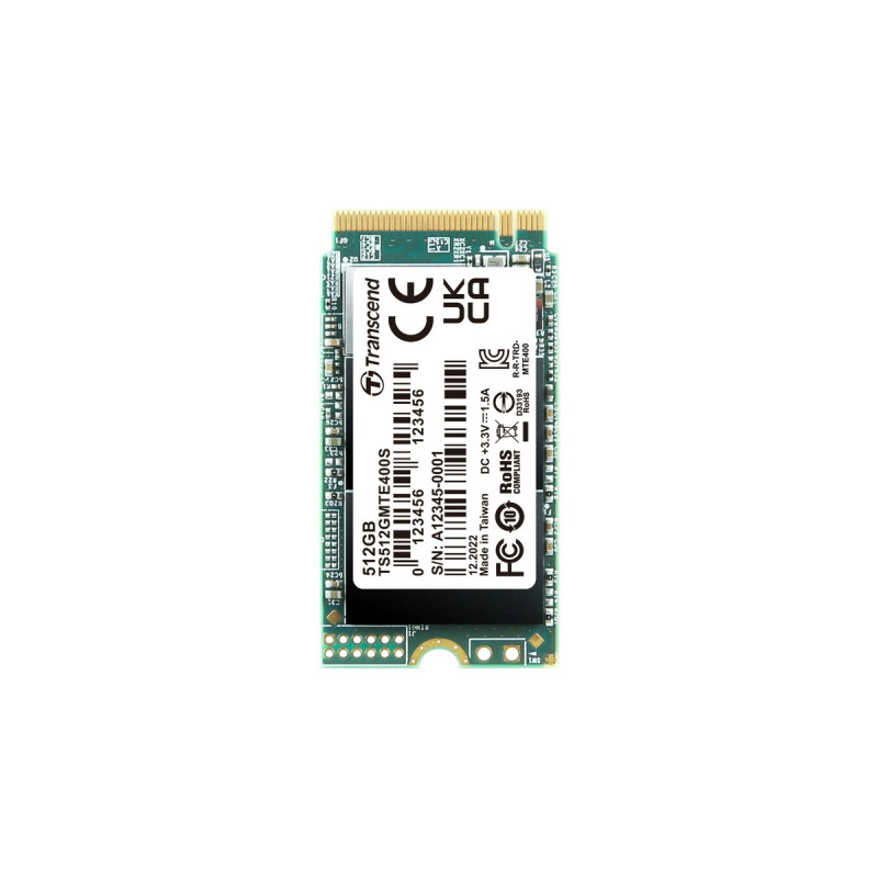 Transcend MTE400S 512 GB, SSD(PCIe 3.0 x4, NVMe, M.2 2242)