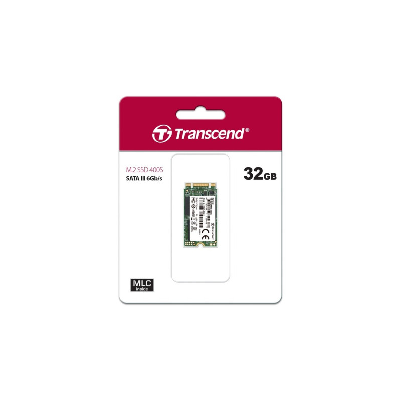 Transcend MTS400S 32 GB, SSD(SATA 6 Gb/s, M.2 2242)