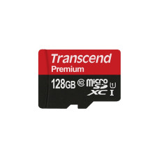 Transcend Premium 128GB microSDXC-Karte, Speicherkarte(UHS-I U1, Class 10)